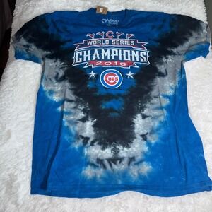 Liquid Blue Chicago Cubs 2016 World Series Champions Tie Dye Shirt Mens XXL